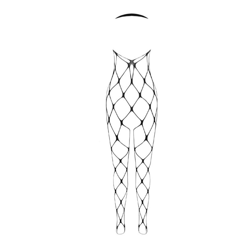 SO6391 Бодистокинг в очень крупную сетку Passion BS091 black, с доступом