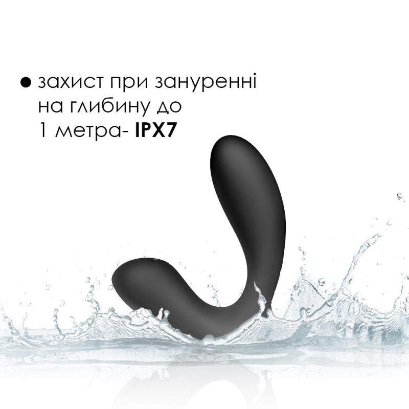 SO4849 Массажер простаты и вибратор точки G с пультом ДУ Svakom Vick Black