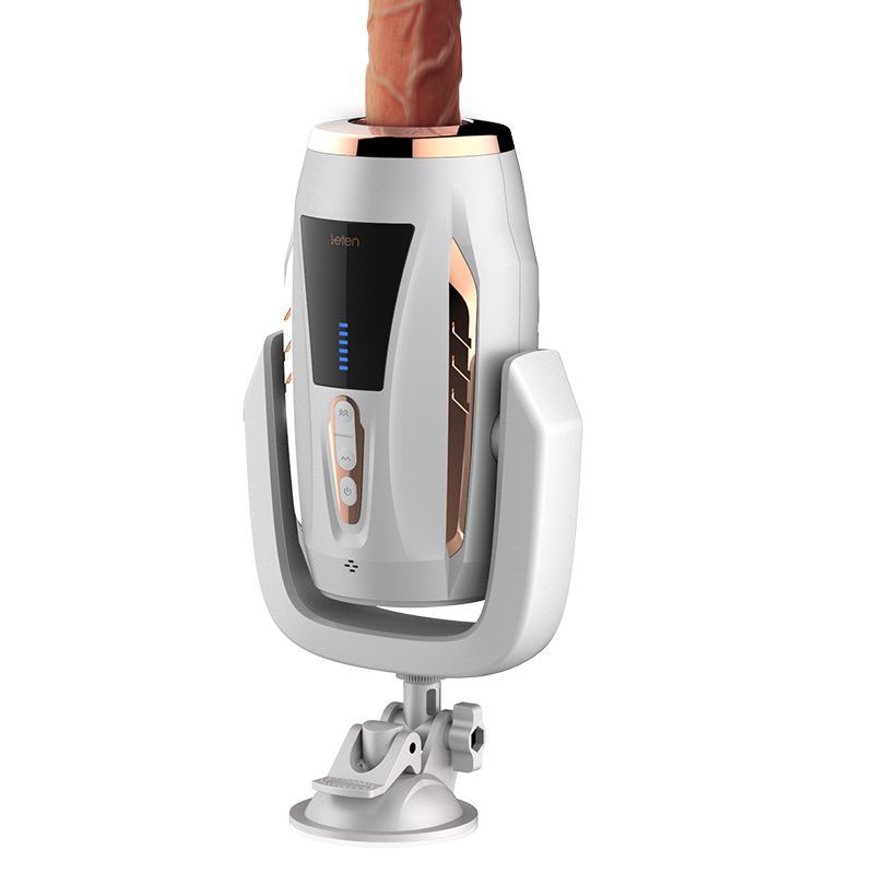 SO3020 Секс машина на присоске Leten Wolverine с фаллоимитатором, амплитуда 3-5см