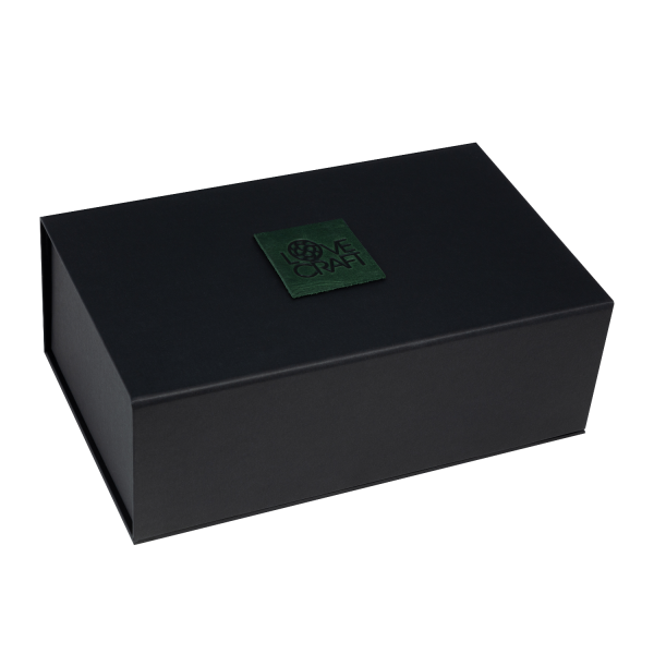 SO3313 Премиум маска кошечки LOVECRAFT, натуральная кожа, зеленая, подарочная упаковка