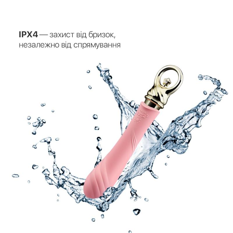 SO6674 Вибратор для точки G с подогревом Zalo Sweet Magic - Courage Fairy Pink