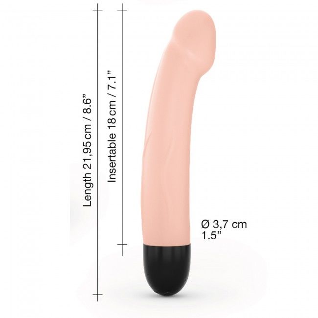 SO3819 Вибратор Dorcel Real Vibration M Flesh 2.0, диам 3,7см, перезаряжаемый, для точки G