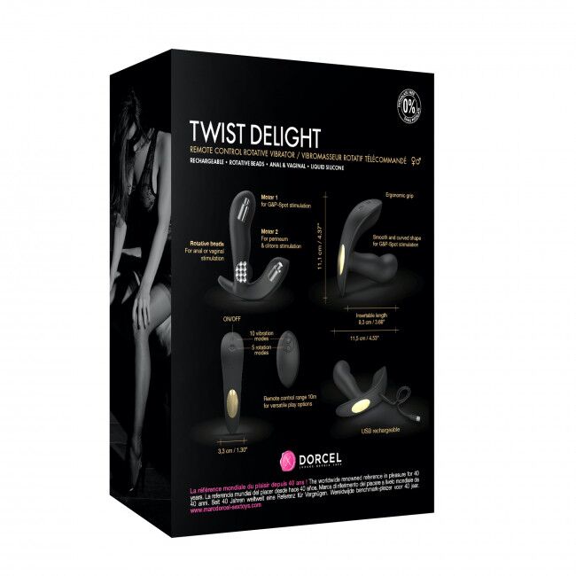 SO5080 Универсальный вибратор с жемчужным массажем Dorcel TWIST DELIGHT