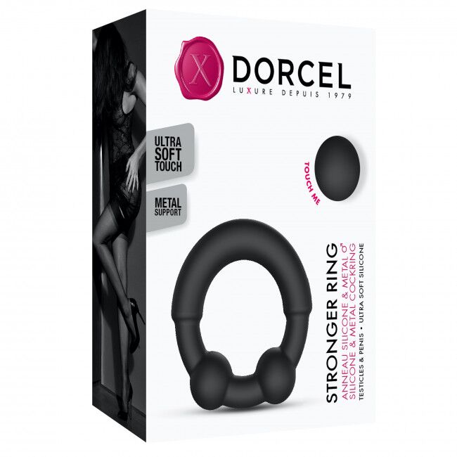 SO5077 Эрекционное кольцо с металлическими вставками Dorcel STRONGER RING