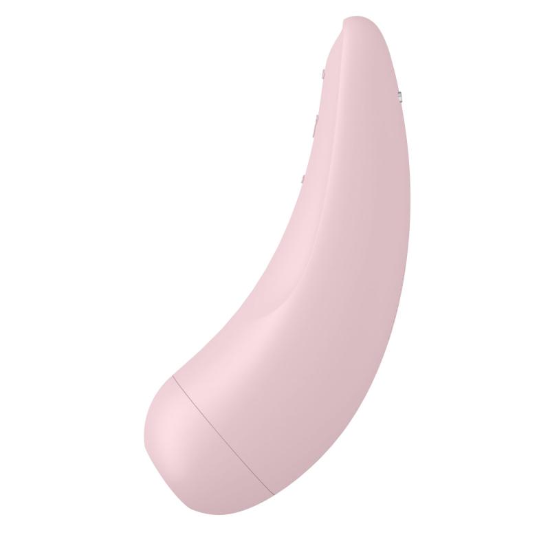 SO3782 Вакуумный клиторальный стимулятор Satisfyer Curvy 2+ Pink с управлением через интернет