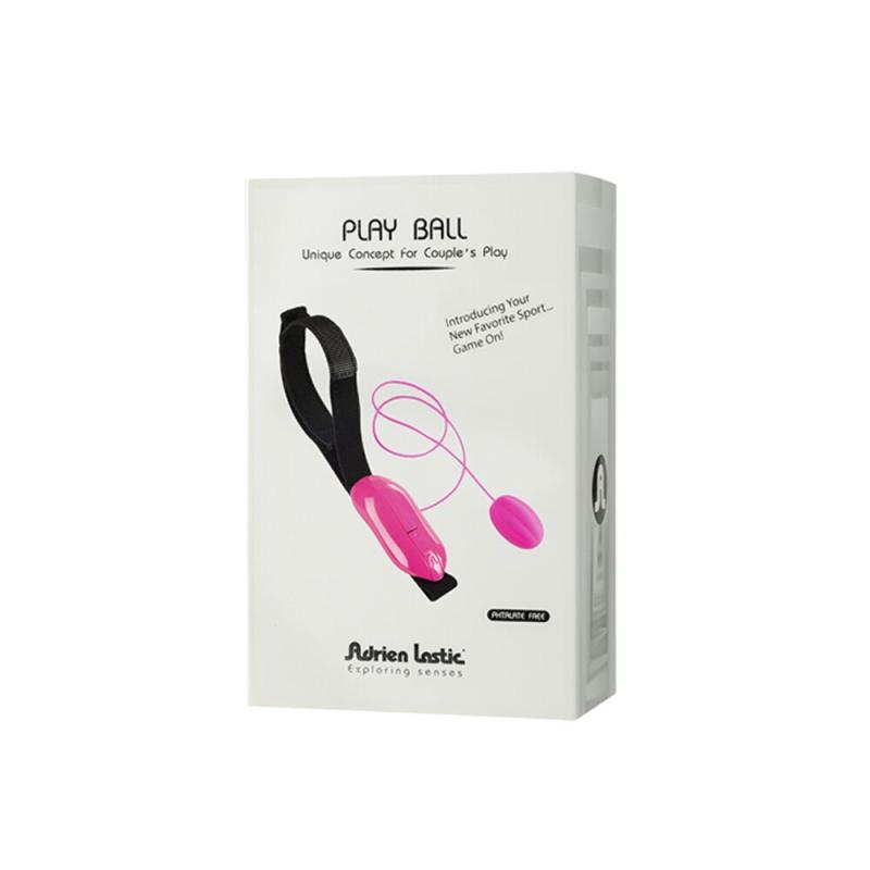 AD40681 Виброяйцо Adrien Lastic Playball для стимуляции точки А, с турборежимом, крепление к ноге