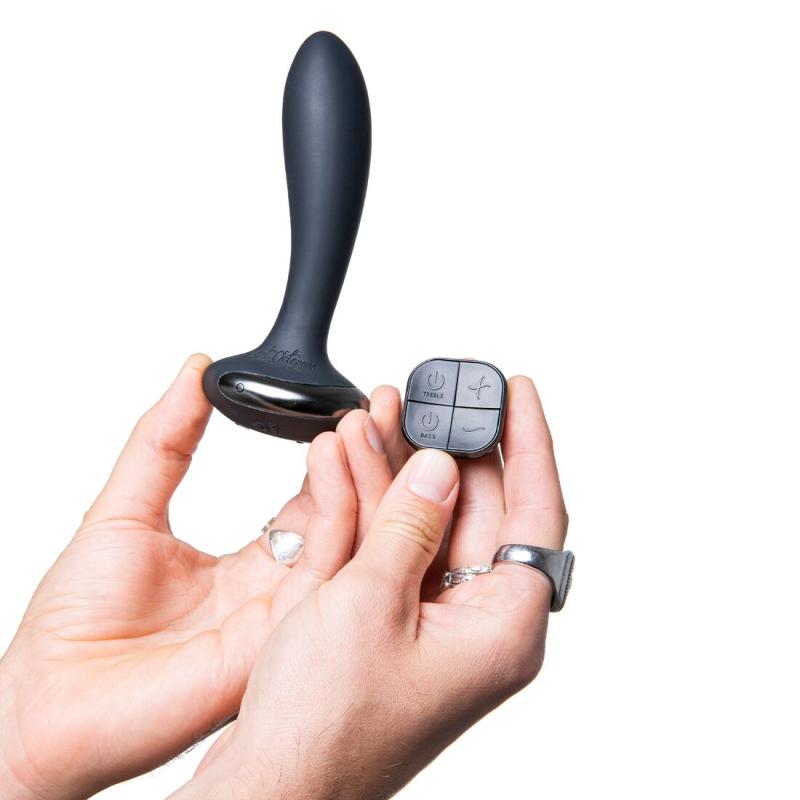 SO8729 Анальная вибропробка Hot Octopuss PleX with flex, Treble and Bass Technology, 2 мотора, пульт ДУ