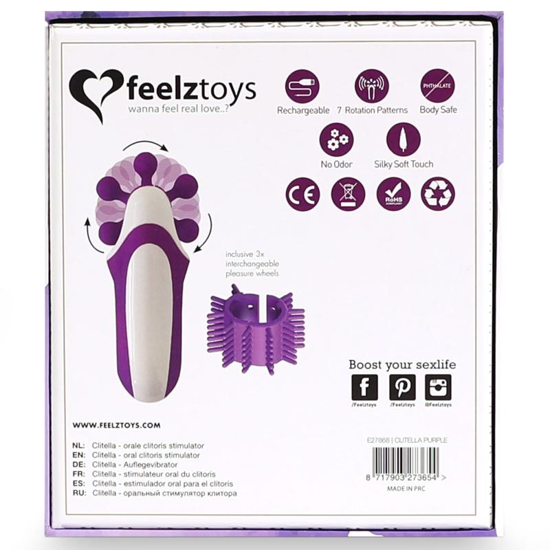 SO5066 Стимулятор с имитацией оральных ласк FeelzToys - Clitella Oral Clitoral Stimulator Purple