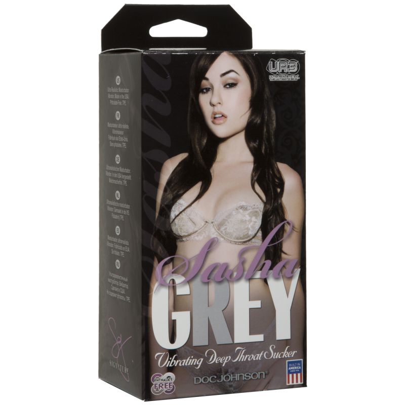 SO1588 Вибромастурбатор ротик Doc Johnson Sasha Grey - Ultraskyn Vibrating Deep Throat Sucker