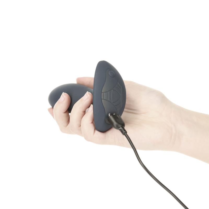 SO5571 Анальная пробка с пульсацией Lux Active – Throb – 4.5" Anal Pulsating Massager, пульт ДУ