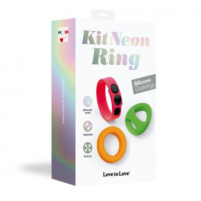 SO5082 Набор ярких эрекционных колец Love To Love NEON RING KIT