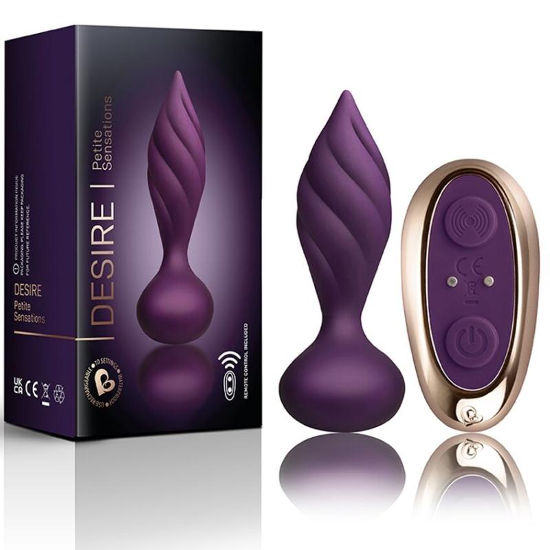SO5976 Анальная вибропробка Rocks Off Petite Sensations – Desire Purple
