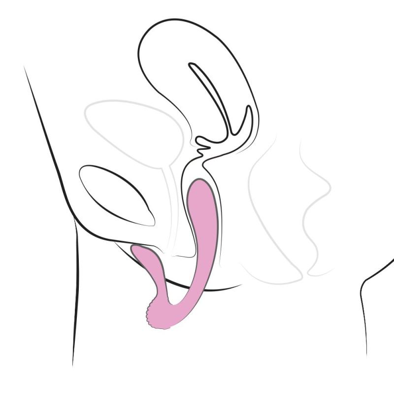 AD10891 Вибратор Adrien Lastic G-wave вагинально-клиторальный, 2 мотора, универсальный