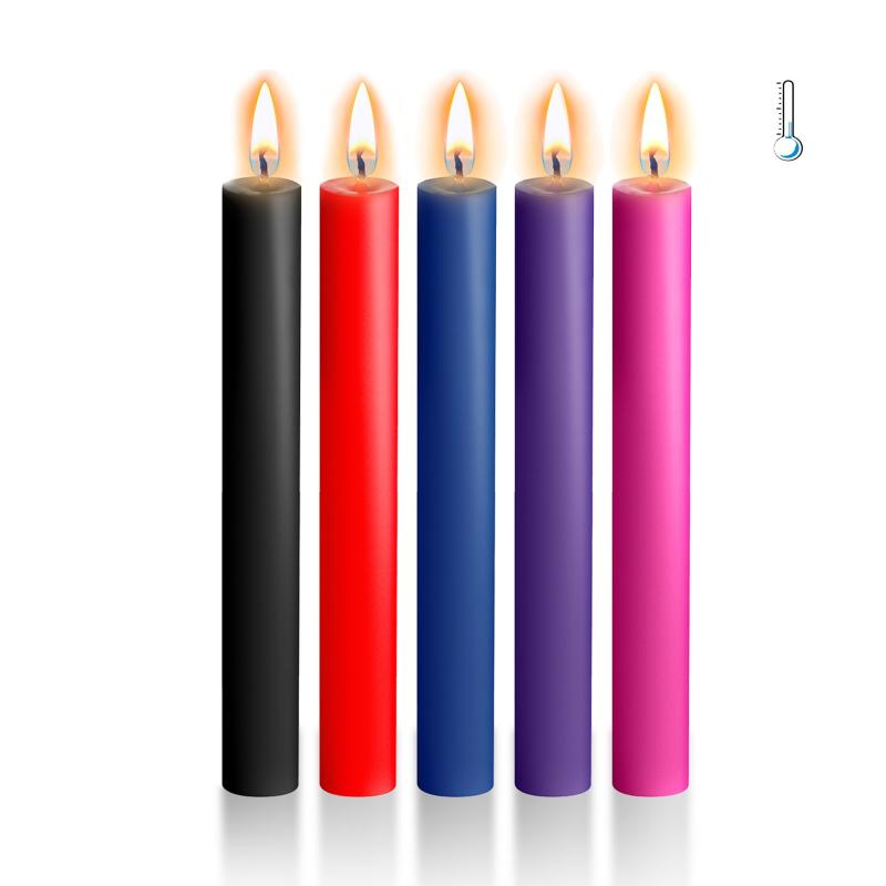 SO5962 Набор восковых свечей Art of Sex Thin 16 см (5 шт), низкотемпературные, тонкие