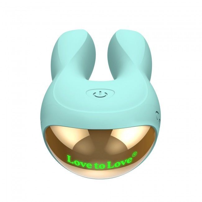 SO3082 Вибратор-кролик Love To Love Hear Me Menthe с двумя моторчиками и разноцветной LED-подсветкой