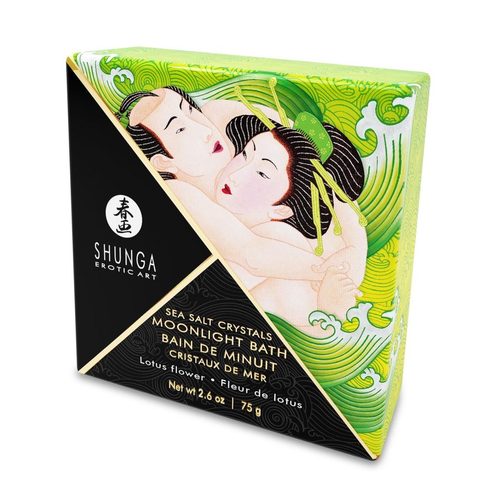 SO2542 Соль для ванны Shunga Moonlight Bath - Lotus Flower (75 гр), соль Мертвого моря, аромамасла