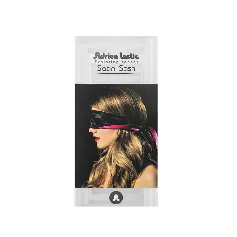AD33519 Повязка-лента из сатина 2-в-1 Adrien Lastic Satin Sash (повязка на глаза и лента для связывания)