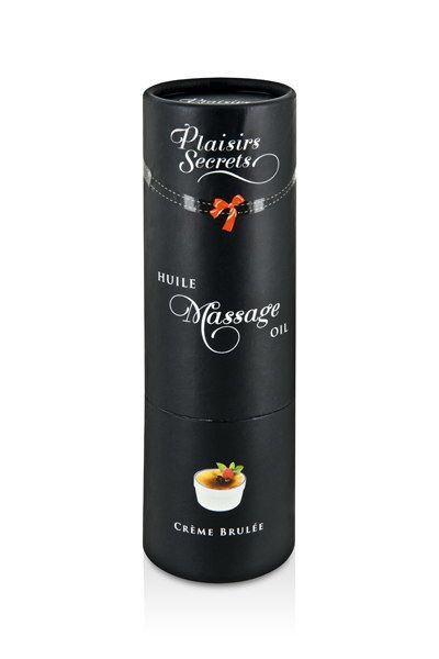 SO1840 Масажна олія Plaisirs Secrets Creme Brulee (59 мл) з афродизіаками їстівна, подарункове паковання