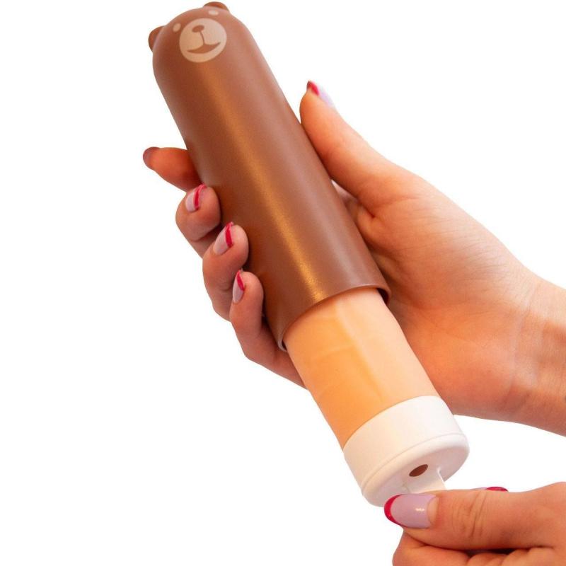 SO3623 Вибратор KISTOY Mr.Ted, реалистичный вибратор под видом мороженого, диаметр 43мм