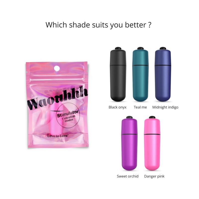 SO7391 Вибропуля Love To Love WAOUHHH - DANGER PINK, 7 режимов, на батарейках