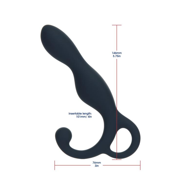 SO6837 Массажер простаты Lux Active LX1 Anal Trainer 5.75″, Dark Blue, вибропуля в комплекте