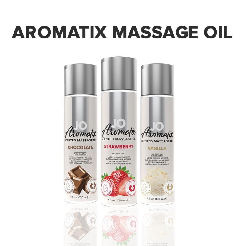 SO6768 Натуральное массажное масло System JO Aromatix — Massage Oil — Strawberry 120 мл