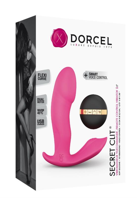 SO3072 Вибратор Dorcel Secret Clit с подогревом и пультом ДУ, можно под одежду, голосовое управление
