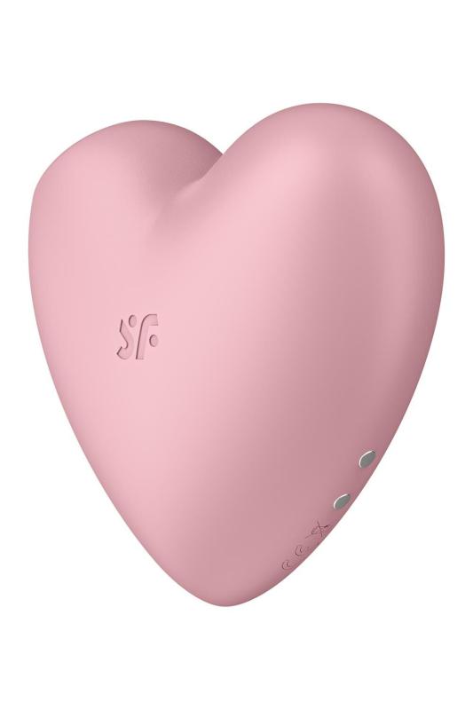 SO6286 Вакуумный стимулятор-сердечко с вибрацией Satisfyer Cutie Heart Light Red