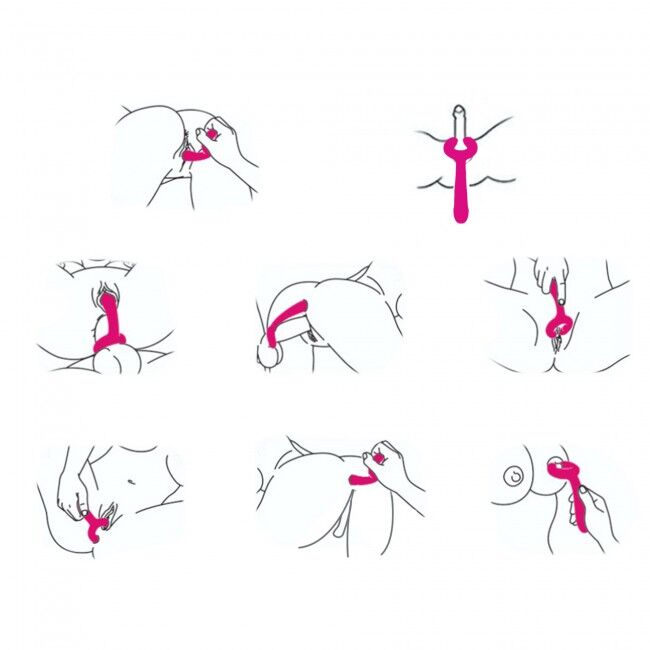 SO5081 Вибратор для пар Love To Love PLEASE ME - PLUM STAR с тремя моторами, гибкий