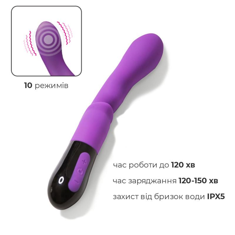 SO6020 Вибратор Adrien Lastic Nyx 2.0  стимуляция точки G и входа во влагалище, перезаряжаемый