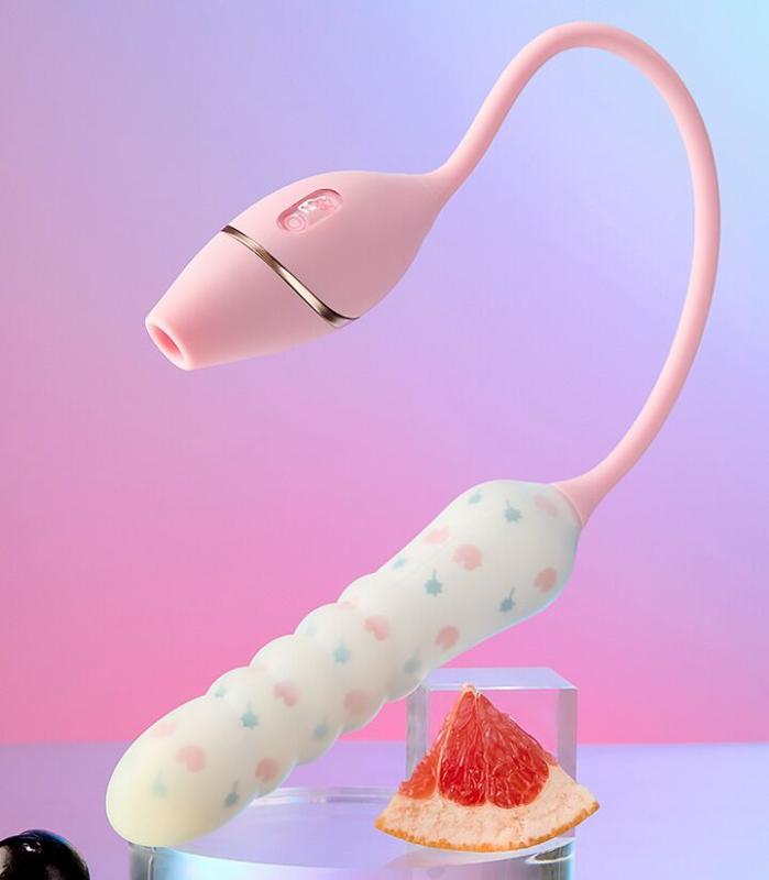 SO8713 Вибратор с вакуумным стимулятором KISTOY Cathy Plus