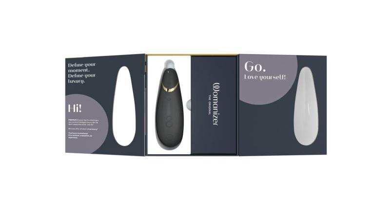 SO8749 Вакуумный клиторальный стимулятор Womanizer Premium 2 - Black