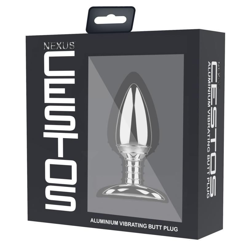 SO5414 Алюминиевая анальная пробка с вибрацией и дистанционным управлением Nexus Cestos