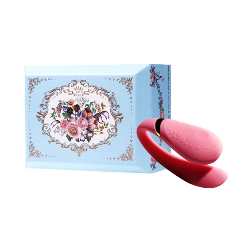 SO6672 Смартвибратор для пар Zalo — Fanfan set Rouge Pink, пульт ДУ