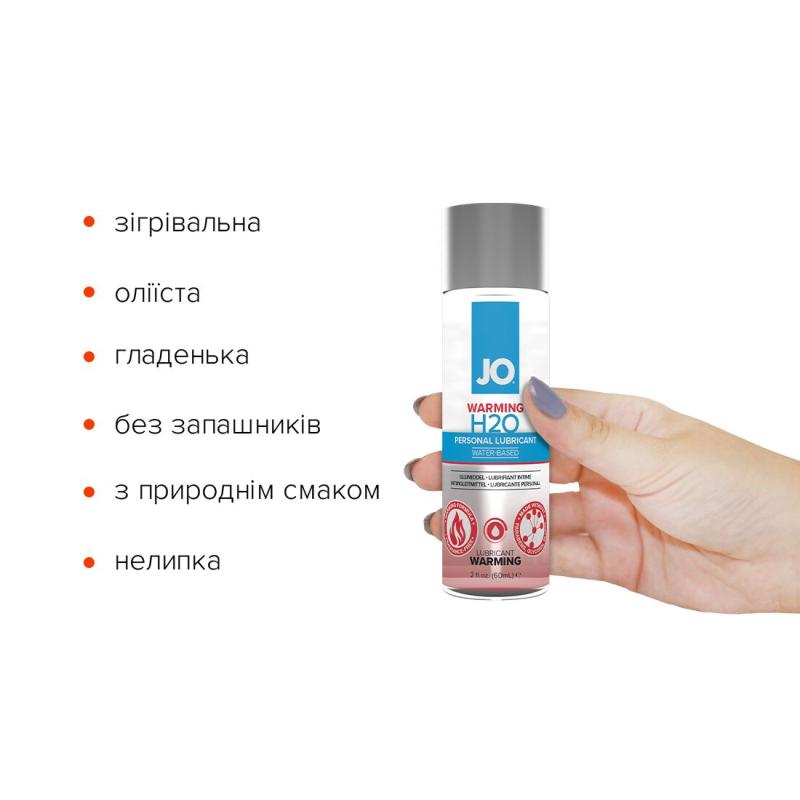 SO1664 Согревающая смазка на водной основе System JO H2O WARMING (60мл) с экстрактом  перечной мяты