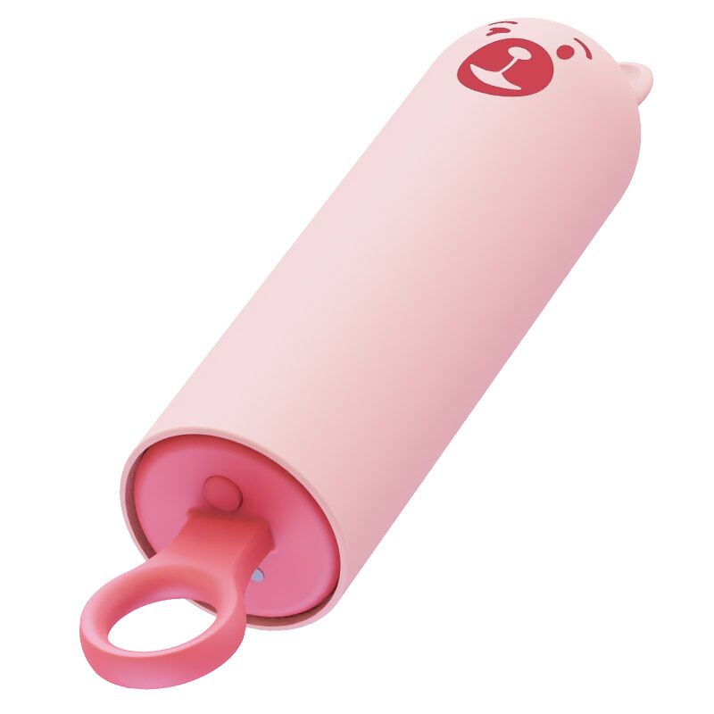 SO6547 Вибратор CuteVibe Teddy Pink (Black Dildo), реалистичный вибратор под видом мороженого