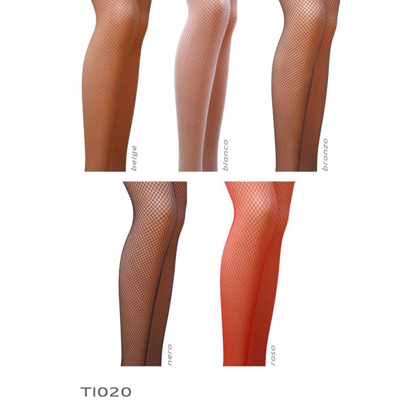 PS23206 Колготки в сеточку без выделенных трусиков Passion TI020 nero 3/4 (fishnet) типа Кабаретка