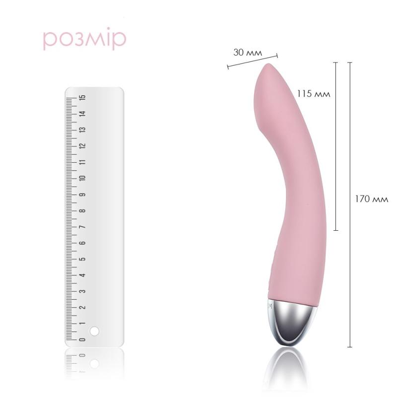 SO4823 Вибратор для точки G с интеллектуальным режимом Svakom Amy Pale Plink