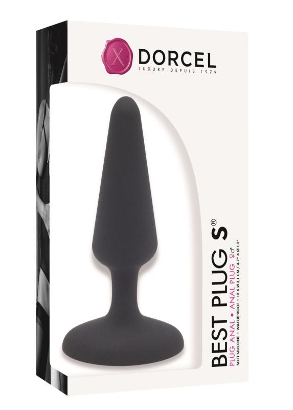 SO2047 Анальная пробка Dorcel Best Plug S мягкий soft-touch силикон, макс. диаметр 3,1см