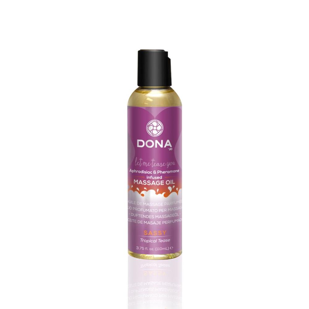 SO1690 Массажное масло DONA Massage Oil SASSY - TROPICAL TEASE (110 мл) с феромонами и афродизиаками