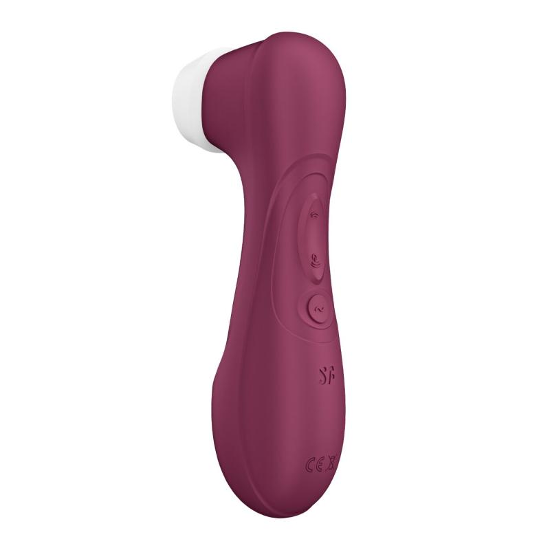 SO7774 Вакуумный клиторальный стимулятор Satisfyer Pro 2 Generation 3 with Liquid Air Connect App Wine Red