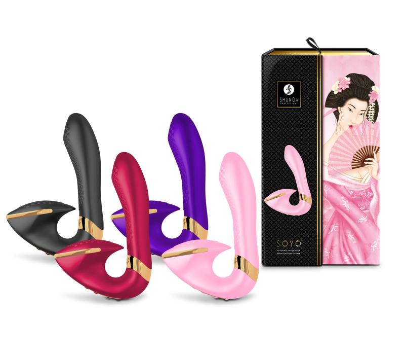 SO6906 Вагинально-клиторальный вибратор Shunga Soyo Raspberry