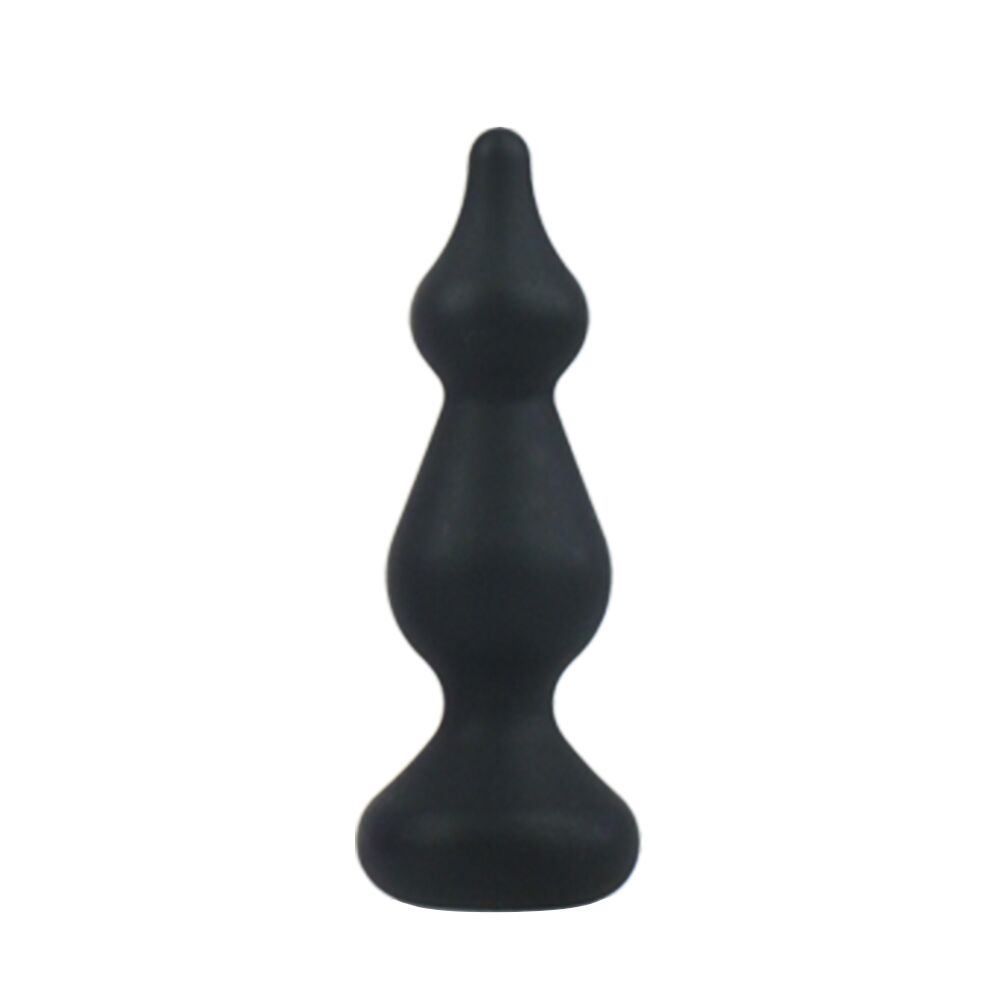 AD20289 Анальна пробка Adrien Lastic Amuse Mini Black (S) з двома переходами, макс. діаметр 3 см