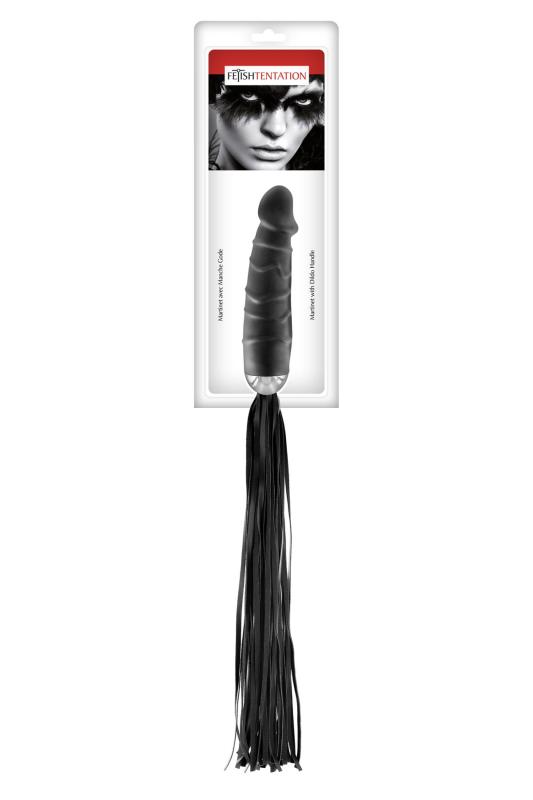 SO4048 Флоггер с ручкой-дилдо Fetish Tentation Whip with Dildo Handle