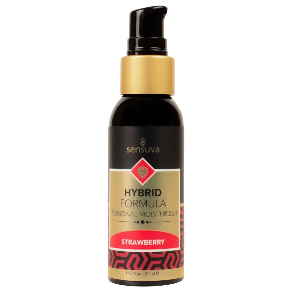 SO3240 Смазка водно-силиконовая Sensuva Hybrid Strawberry (57 мл) без сахара, можно для оральных ласк