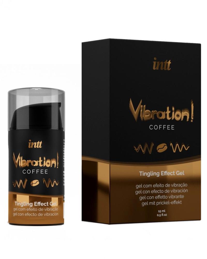 SO3511 Жидкий вибратор Intt Vibration Coffee (15 мл), густой гель, очень вкусный, действует до 30 минут