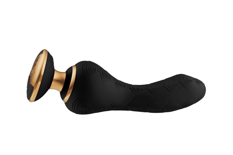 SO6905 Вибратор для точки G Shunga Sanya Black, гибкий ствол