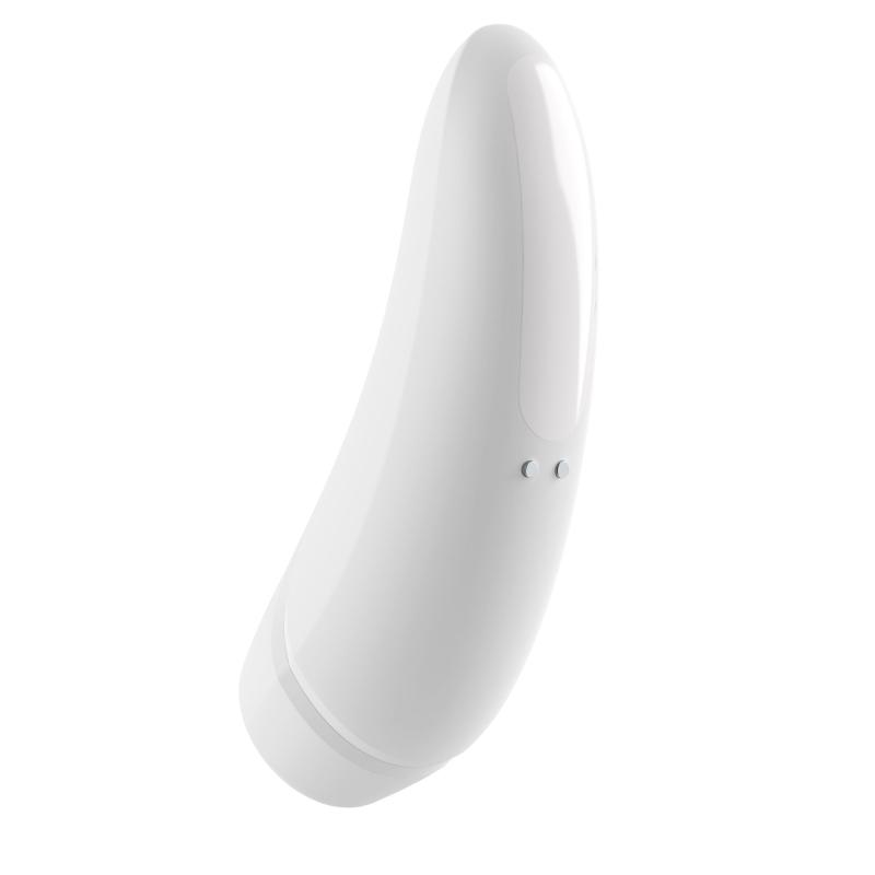 SO3781 Вакуумный клиторальный стимулятор Satisfyer Curvy 1+ White с управлением через интернет
