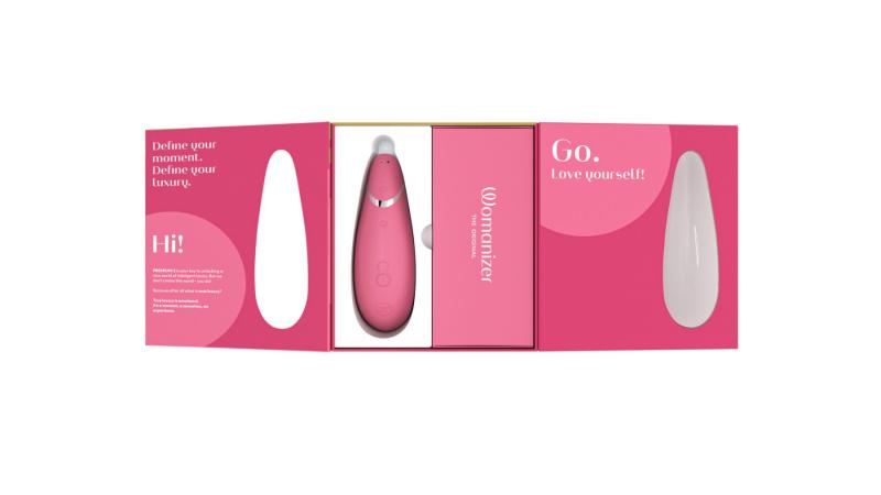 SO8753 Вакуумный клиторальный стимулятор Womanizer Premium 2 - Raspberry