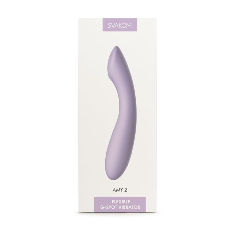 SO8770 Вибратор для точки G с интеллектуальным режимом Svakom Amy 2 Pastel Lilac